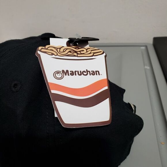 Maruchan Ramen Noodles Dad Hat Snapback black/Orange Adjustable NWT - Picture 5 of 11